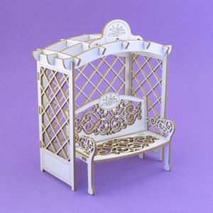 Tekturka Crafty Moly 3D Pergola z ławeczką